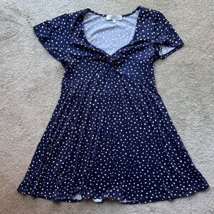 Cute Navy Polka Dot Dress by Socialite